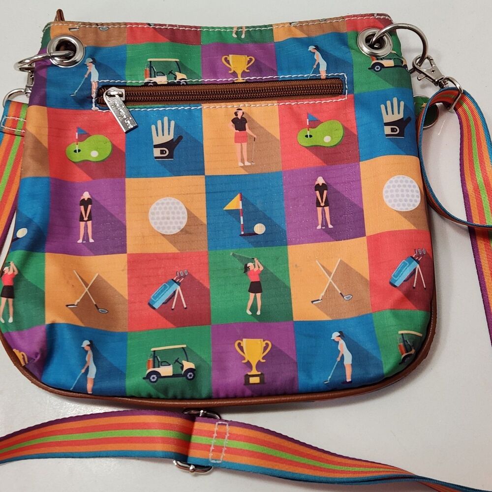 Sydney Love Sport Golf Crossbody Bag Championship Round Multi-Color Ripstop - Picture 11 of 16